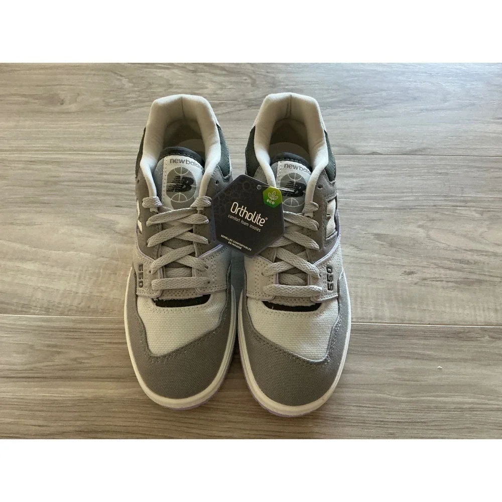 New Balance 550 Women's Shadow Grey‎ Lilac Sneakers Size 6 New In Box